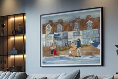 A Dance on Whitstable Beach - Fine Art Print