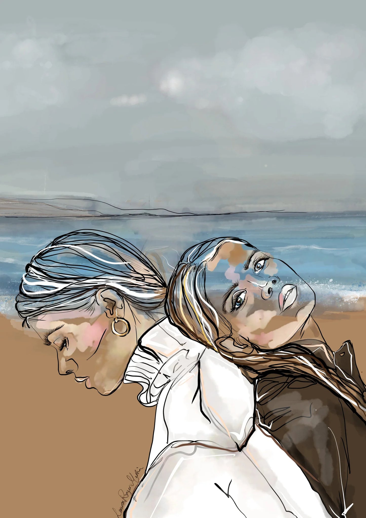 Inner Voice At The Beach - Fine Art Print