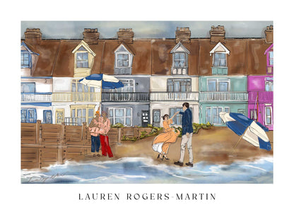 A Dance On Whitstable Beach - Poster Print