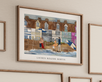A Dance On Whitstable Beach - Poster Print
