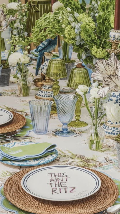 'This Ain’t The Ritz’ Fine Bone China Plate — Blue Edition (12.5” / 315 mm)